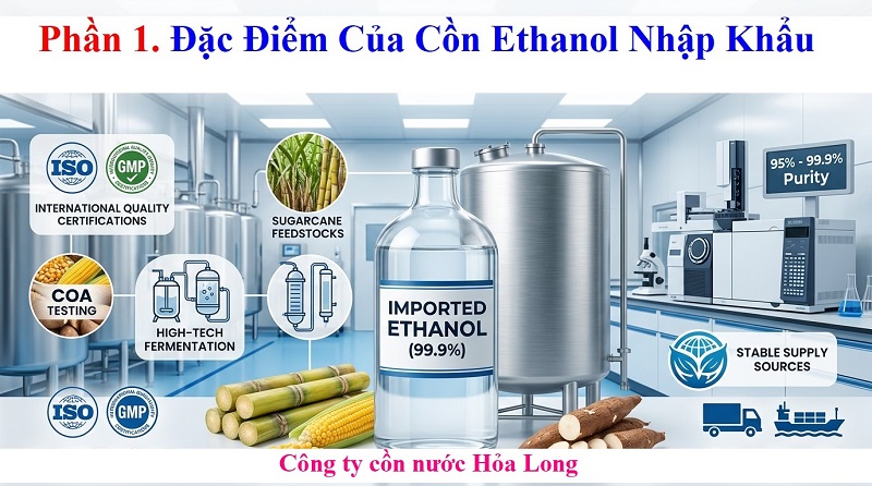 Cồn Ethanol Nhập Khẩu – Giải Pháp Nguồn Nguyên Liệu Chất Lượng Cao Cho Nhiều Ngành Công Nghiệp